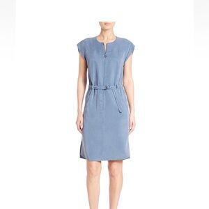 Akris Light Blue Midi Dress with Belt
